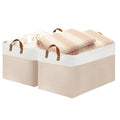 DULLEMELO Extra Large Baskets for Organizing, 22' X 15' X 13' Rectangle Fabric Storage Bins, Foldable Blanket Basket Living R