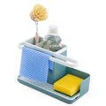 simplywire Sink Caddy, Sink Organiser with Removable Catch Tray, NonSlip, Black (Bluegreen)