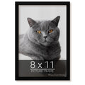 wallsthatspeak 8x11 Black Picture Frame for Puzzles Posters Photos or Artwork