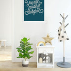 Besamenature Artificial Fiddle Leaf Fig Tree/Faux Ficus Lyrata For Home Office Decoration, 30.5'' Tall, With Cotton Rope Basket