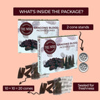 Dragons Blood Incense Cones - Total 20 Cone Incense - Dual Pack Of 10 Insence Cones - Incense Cones Scented - Cone Incense Scent