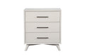 Benjara Mahogany Wood Chest With Drawers, White