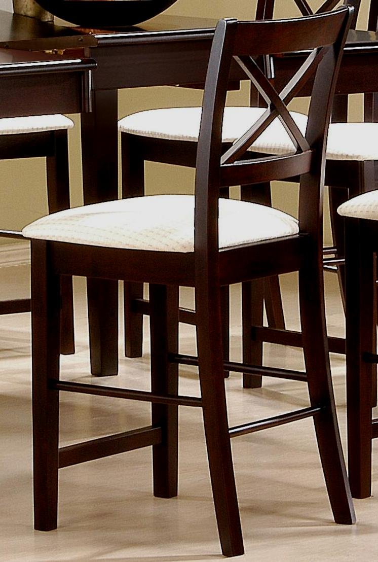 Cedar Cappuccino Cross Counter Stool (Set of 2)