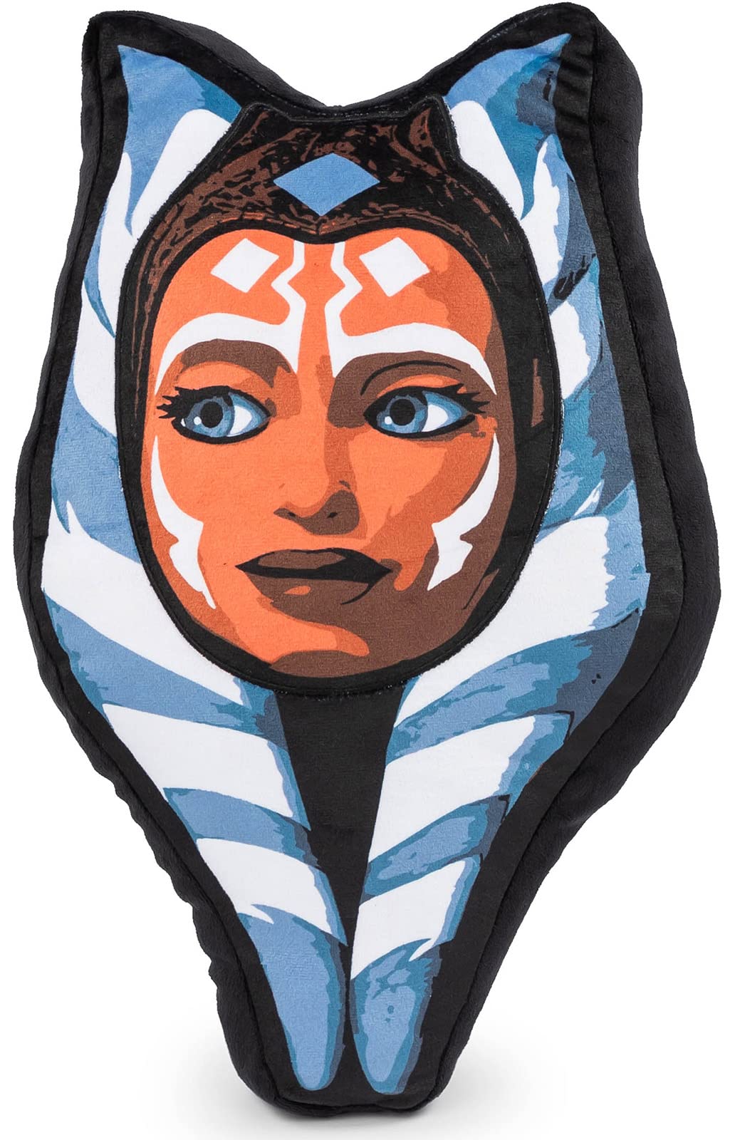 Jay Franco Star Wars The Clone Wars Ahsoka Shaped Decorative Pillow - Kids Super Soft Throw Plush Pillow - Measures 16 Inches (O