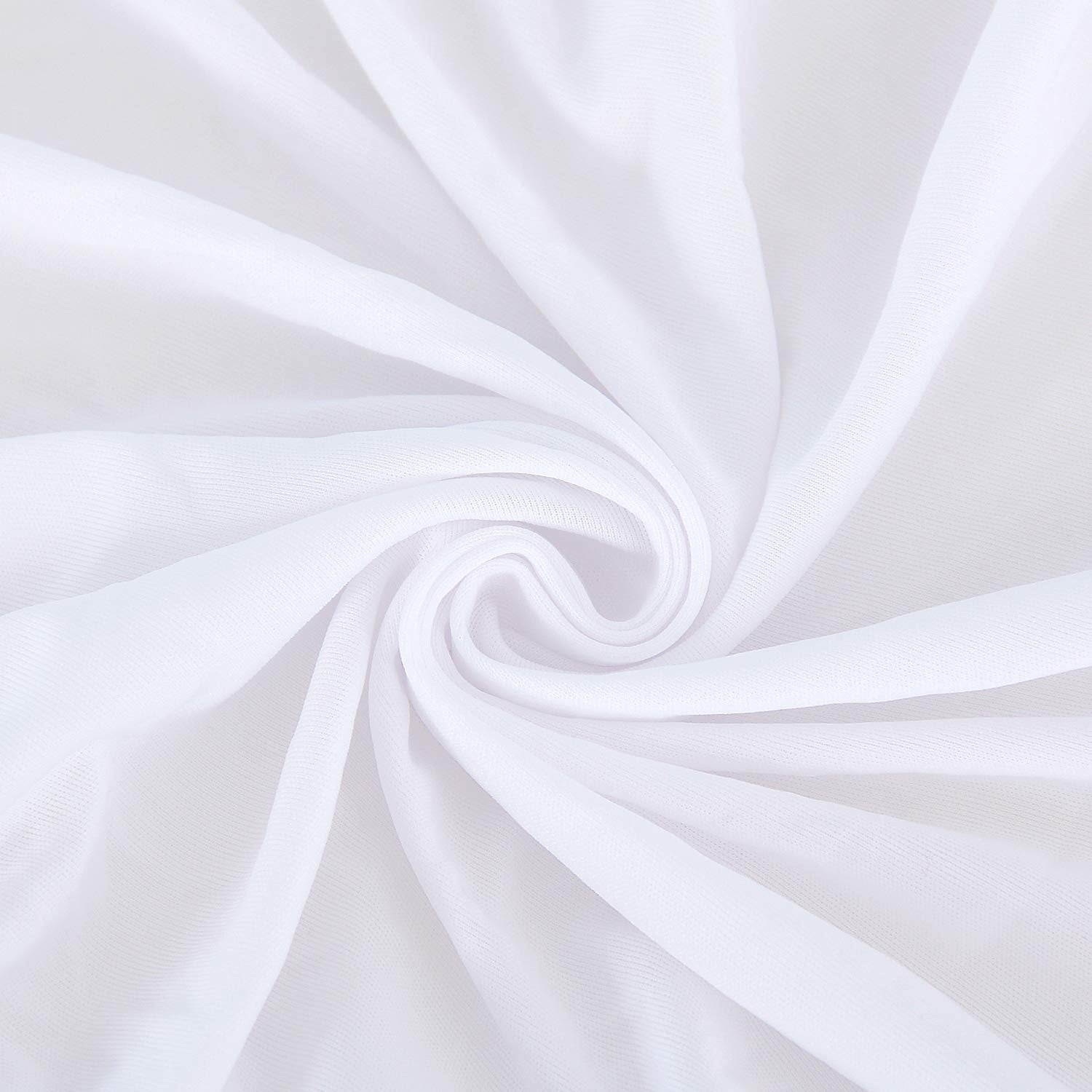 Box Spring Cover Full 2 Pack, Elastic Fabric Wrap Around 4 Sides Bed Skirt, Sleek Alternative For Bed Skirts For Hotel/Home, Fits Box Springs Up To 13”, White