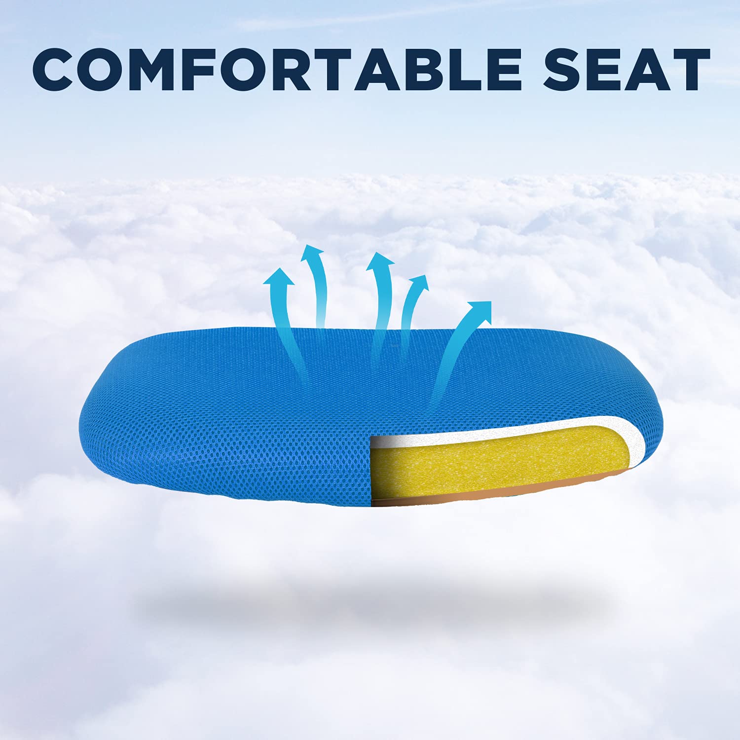 Home Office Chair Mid Back Mesh Desk Chair Armless Computer Chair Ergonomic Task Rolling Swivel Chair Back Support Adjustable Modern Chair With Lumbar Support (Blue)