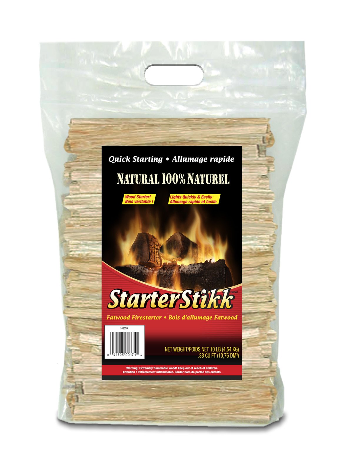 Pine Mountain, Fatwood StarterStikk, Natural Firestarting Sticks for Campfire, Fireplace, Wood Stove, Fire Pit, Indoor & Outdoor