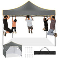 COBIZI 10x10 Heavy Duty Pop Up Canopy Tent for Event Commercial Instant Canopy with 4 Sidewalls, Outdoor Canopy Waterproof Porta