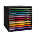 Sanfurney Scrapbook Paper Organizer For Sizes 12' X 12', 12 Slots File Sorter Storage, Document Holder, Desktop Scrapbook Pape