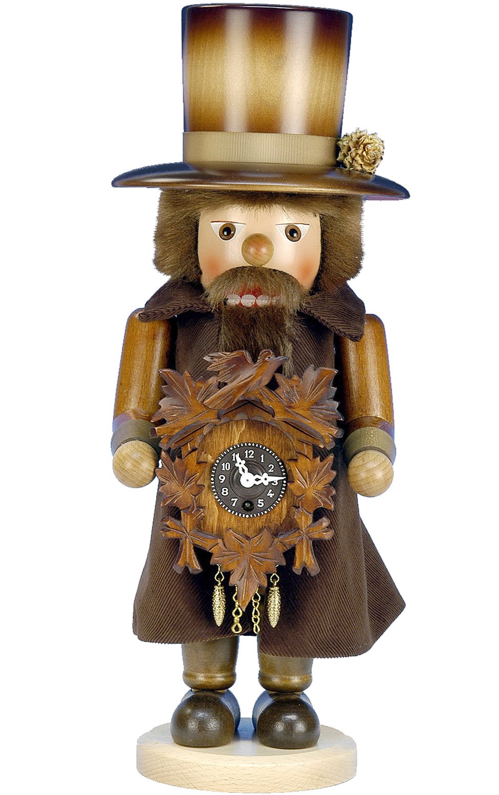 Christian Ulbricht 0-763 Nutcracker-Clockmaker With Key Wound Clock, Multi