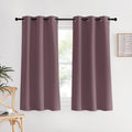 Nicetown Kitchen Curtains, Short Curtains For Bedroom Windows, Dry Rose, 34' W By 60' L, 1 Pair, Thermal Insulated Room Darken