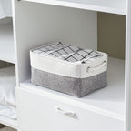 Thewarmhome Organization And Storage Basket For Shelves - 12X8X5.2 Inch 1 Pack Fabric Storage Cubes, Collapsible Storage Bins Fo