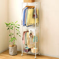 Doshisha Luminous 2Tier Wardrobe, White, EHL2WD60, Width 24.0 x Depth 16.1 x Height 82.3 inches (61 x 41 x 209 cm), Luminous L