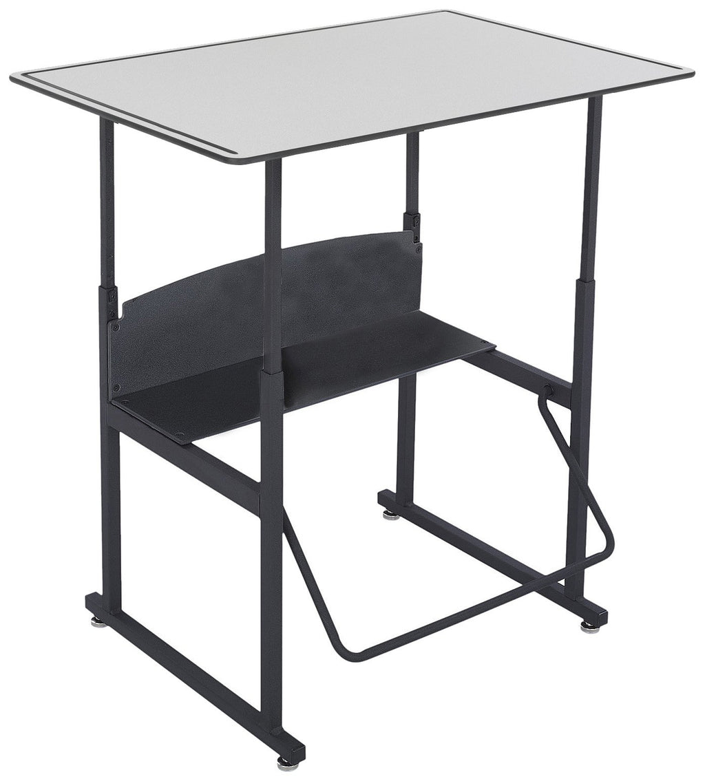 Safco Products AlphaBetter Adjustable-Height Desk, 36" W x 24" D Premium Desktop, Swinging Footrest Bar Classroom and Home School Desk