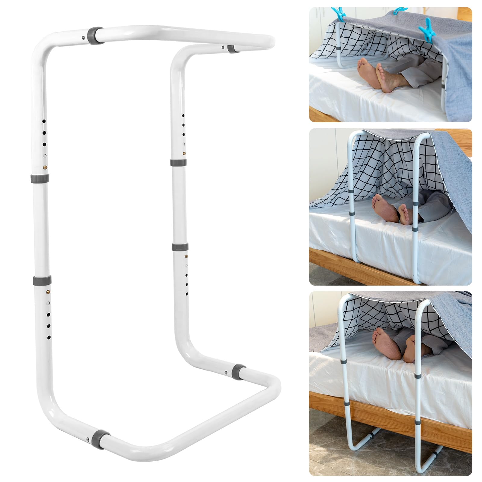 Hepo Blanket Lifter For Feet, Bed Cradle For Foot Of Bed Adjustable Height, Blanket Lift Bar For Toes Leg Knee Ankle Post Surger