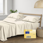 Thread Spread 100% Egyptian Cotton Split King Sheets Sets For Adjustable Bed - 600 Thread Count 5 Pc Top Split King Sheets, 16'