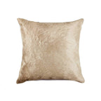 HomeRoots Cowhide, Microsuede, Polyfill 18' x 18' x 5' Natural Torino Cowhide Pillow