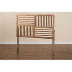 Baxton Studio Adler Modern and Contemporary Transitional Ash Walnut Finished Wood King Size Headboard