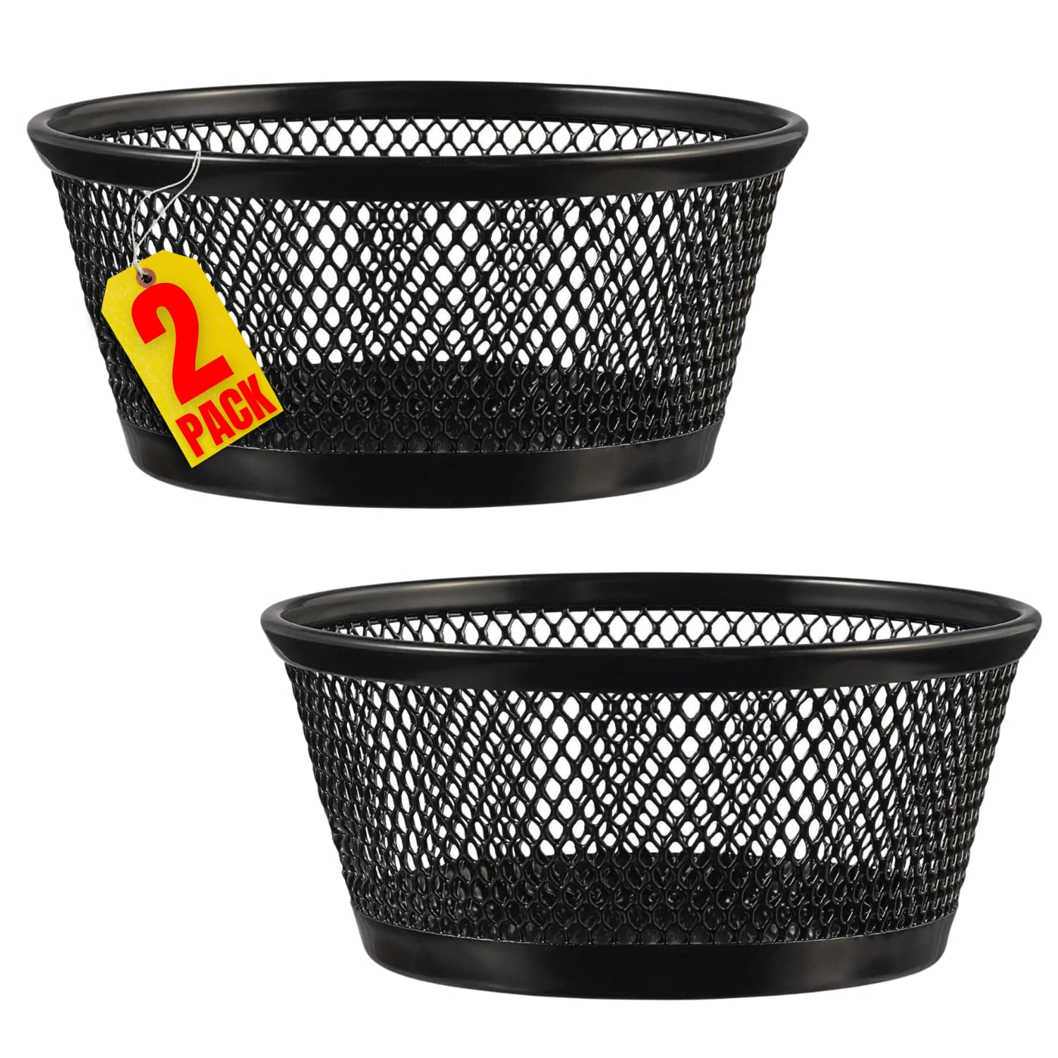 1Intheoffice Mesh Paper Clip Holder For Desk, Paperclip Holder (2)