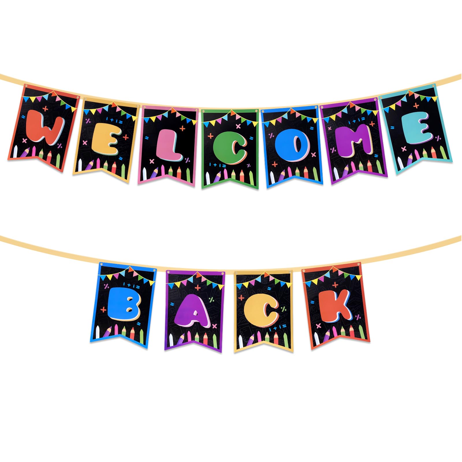 Welcome Back Banner Welcome Home Banner Back To School Supplies For Welcome First Day Of School Party, Military Return Party Dec