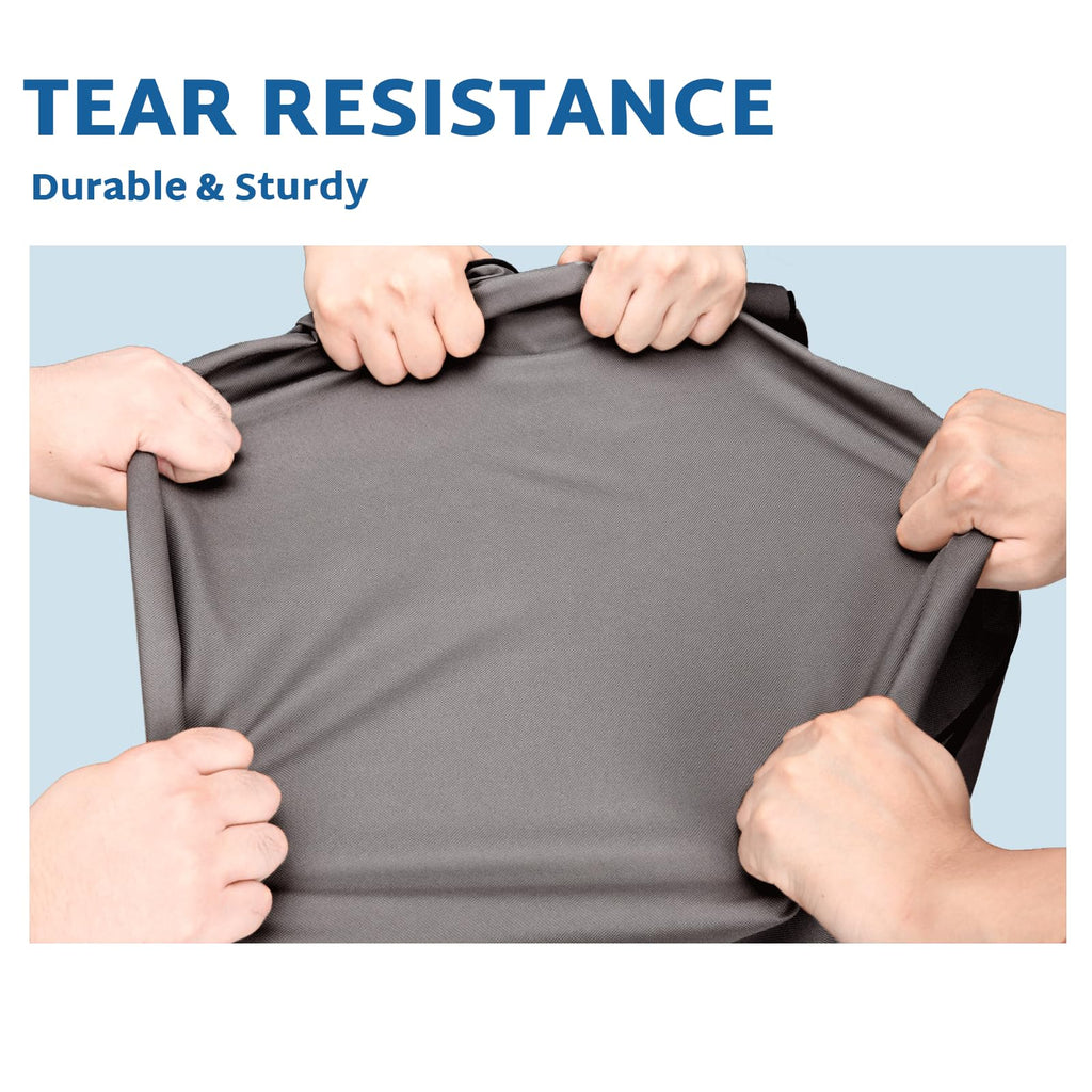 Forspark Patio Furniture Covers Waterproof, Outdoor 3-Seater Sofa Covers, Fits Up To 79 W X 38 D X 35 H Inches, Grey & Black