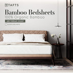 Tafts Bamboo Sheets Twin Size Bed Sheets 4 Piece Set, Pure 100% Organic Bamboo, 17” Deep Pockets - Luxuriously Soft, Silky Smooth, Cooling, Double Stitched, Lifetime Quality Guarantee (Aqua)