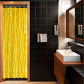 Westweir Ruffle Shower Curtain, 36-Inches Wide Stall, Yellow Ruffled Bath Curtains For Bathroom, Fabric Farmhouse Decor, Soft To