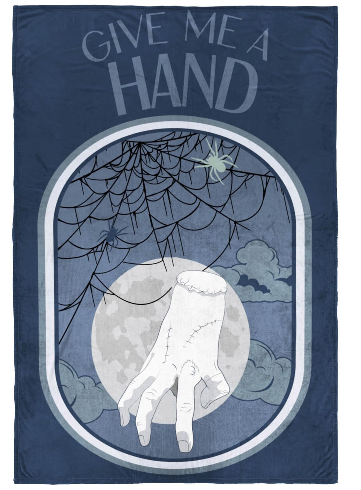 Jay Franco Wednesday Addams Thing Hand Plush Throw Blanket- Measures 50 X 70 Inches - Super Soft Lightweight Fleece Kids Bedding