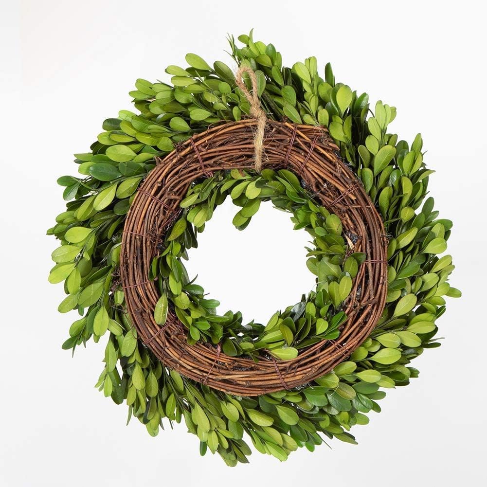 Boxwood World Boxwood Wreath 12 Inch Preserved Nature Boxwood Home Decor Stay Fresh For Years Spring Summer Fresh Green Wreath F