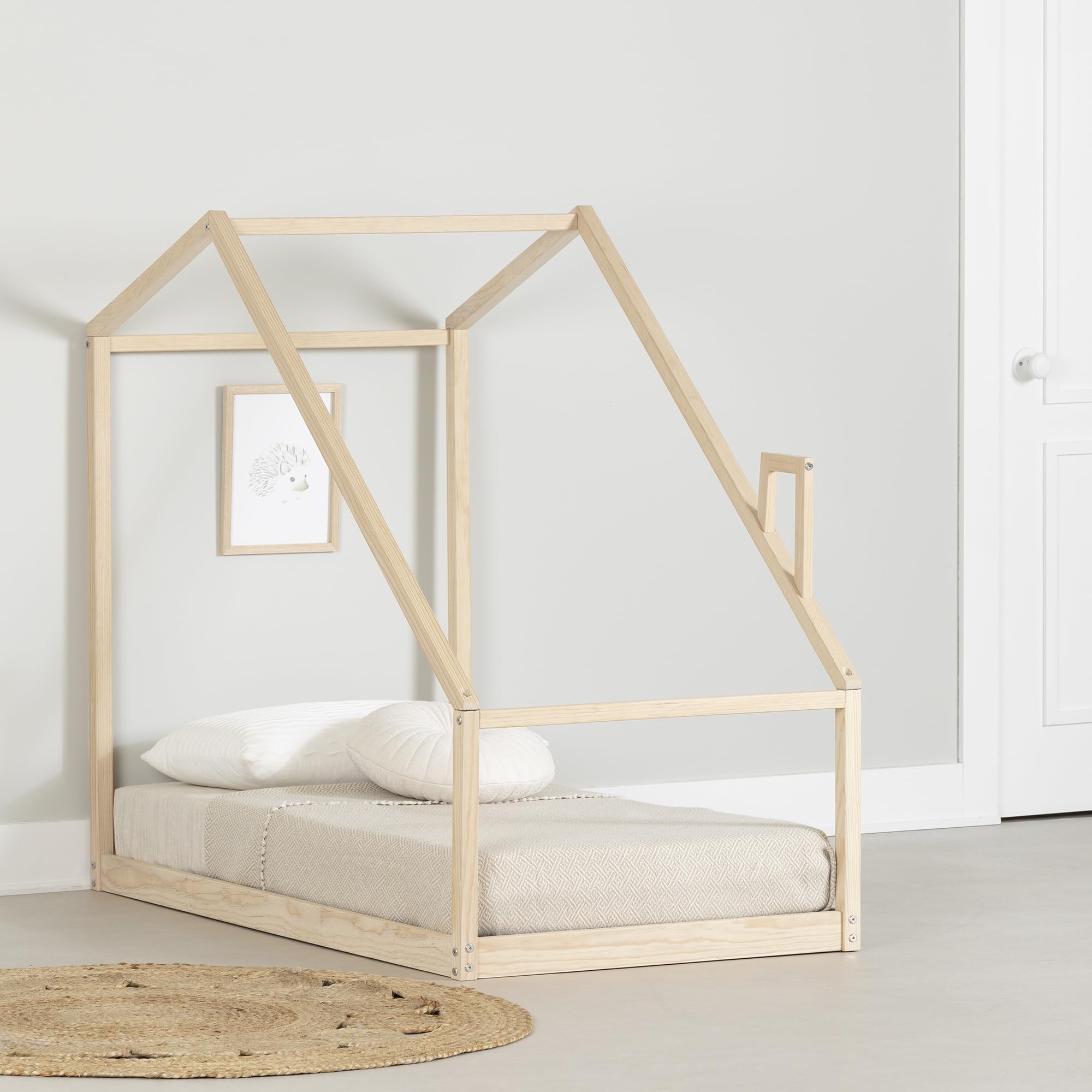 South Shore Sweedi House Bed Natural, Scandinavian