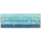 Open Road Brands Just Another Day in Paradise Wall Art - Large Beach Wall Decor for Bedroom, Kitchen or Living Room
