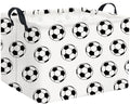 TIBAOLOVER Rectangular Soccer Basket Kids Baby Storage Basket Cute Kids Toy Storage Bin Organizer Shelf Book Room Decor(Soccers)