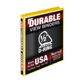 Samsill Durable 0.5 Inch Binder, Made In Usa, D Ring Binder, Fsc 100% Recycled Chipboard, Yellow