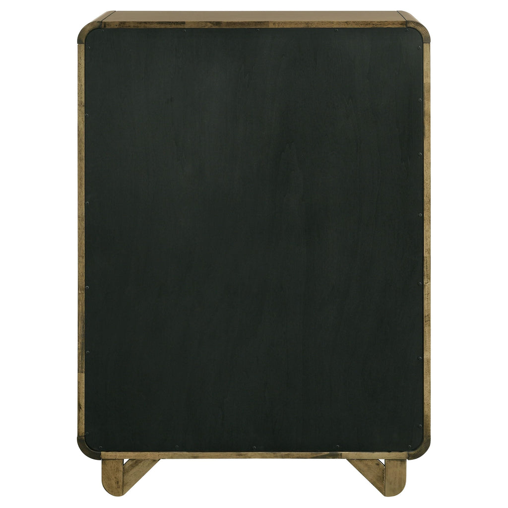 Coaster Home Furnishings Amsbury Transitional Wood 5-Drawer Bedroom Chest of Drawers Chiffonier Clothing Storage Cabinet Bedroom Armoire Tall Dresser Organizer Unit Nutmeg 224275