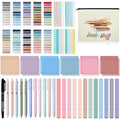 Trandraft Book Annotation Kit, 2640 Pcs Sticky Tabs, 300 Sticky Notes, 11 Pcs Gel Ink Pen, 12 Pcs Highlighter Marker, Set Of Pen