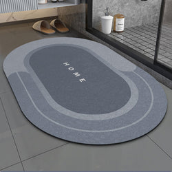HERA BEAUTY Super Absorbent Bath Mat, Quick Dry Bath Mat, Non Slip Rubber Bathroom Rugs, Easy to Clean Machine Washable Thin Bat