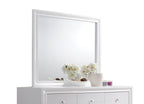 Acme Naima Wood Frame Bedroom Mirror In White