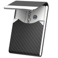 Maxgear Business Card Holder, Pu Leather Business Card Case Pocket Card Holders For Men Or Women, Metal Slim Name Card Holder Rf
