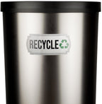 Recycle And Trash Magnets For Kitchen Cans And Recycling Bins, Dual Trash And Recycle Magnet For Garbage Can Logo Symbol, 2 Magn