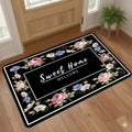 Scribify Decorative Bathroom Mat, Non Slip, High Soaking,Thin Bathroom Mat, Flat Bath Rug Super Absorbent Quick Drying for Home