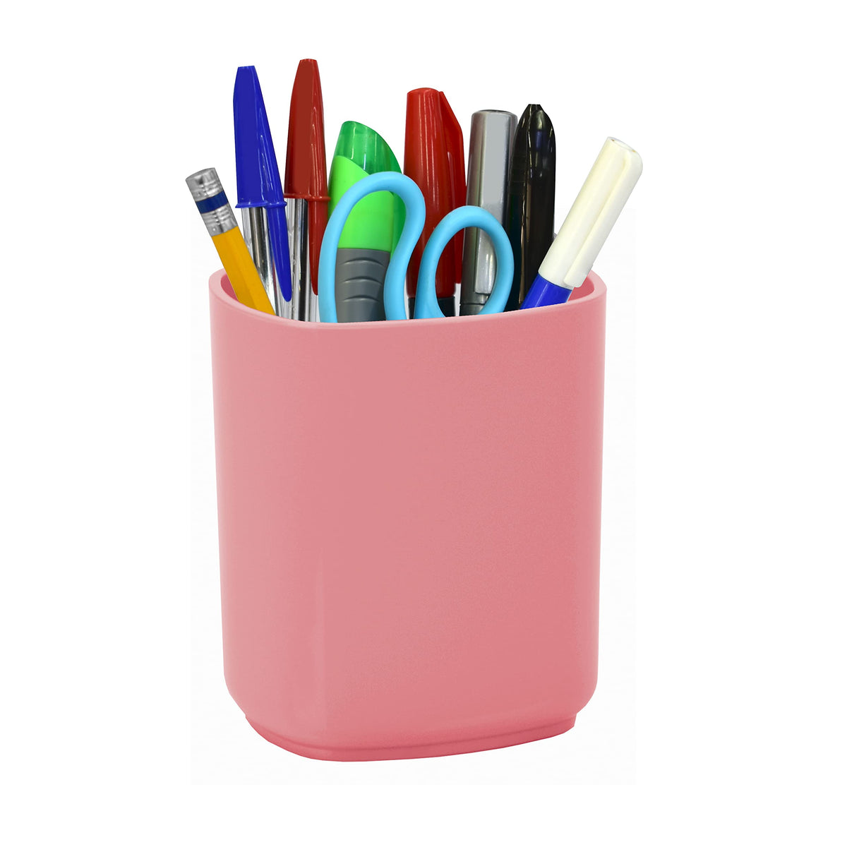 Acrimet Jumbo Pencil Holder, Pen Cup, Caddy Super-Sized Desktop Organizer For Students, Artists And Professionals (Plastic) (Sol