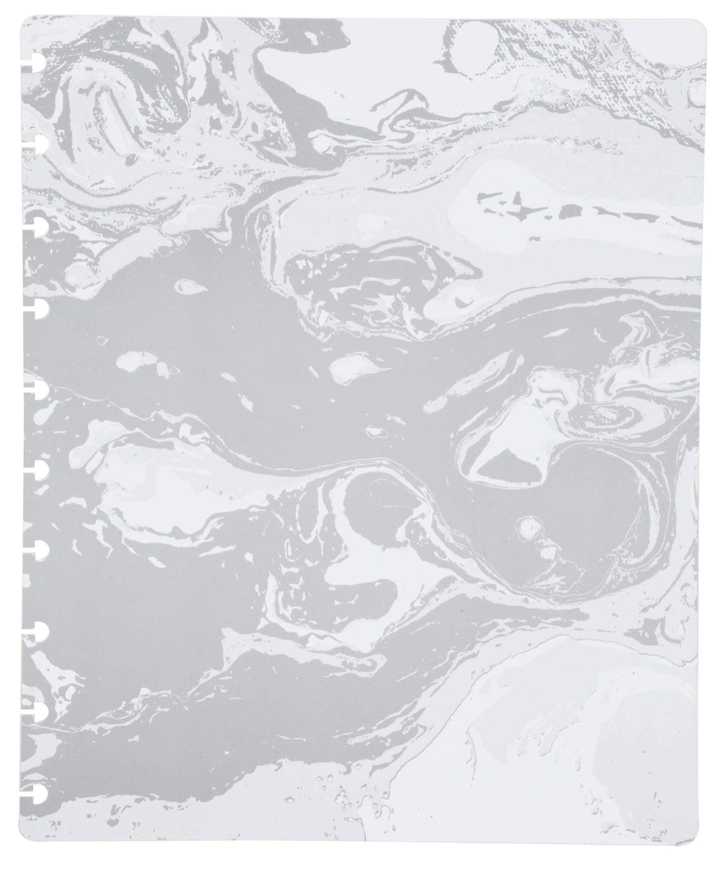 Talia Discbound Notebooks, Planner, Customizable, (Marble Flow Carrara, Letter (8.5In X 11In))