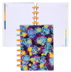 Talia Discbound Notebooks, Planner, Customizable, (Xfunky Floral W/Bbq Mustard Discs, Midsize (7.5In X 9.75In))