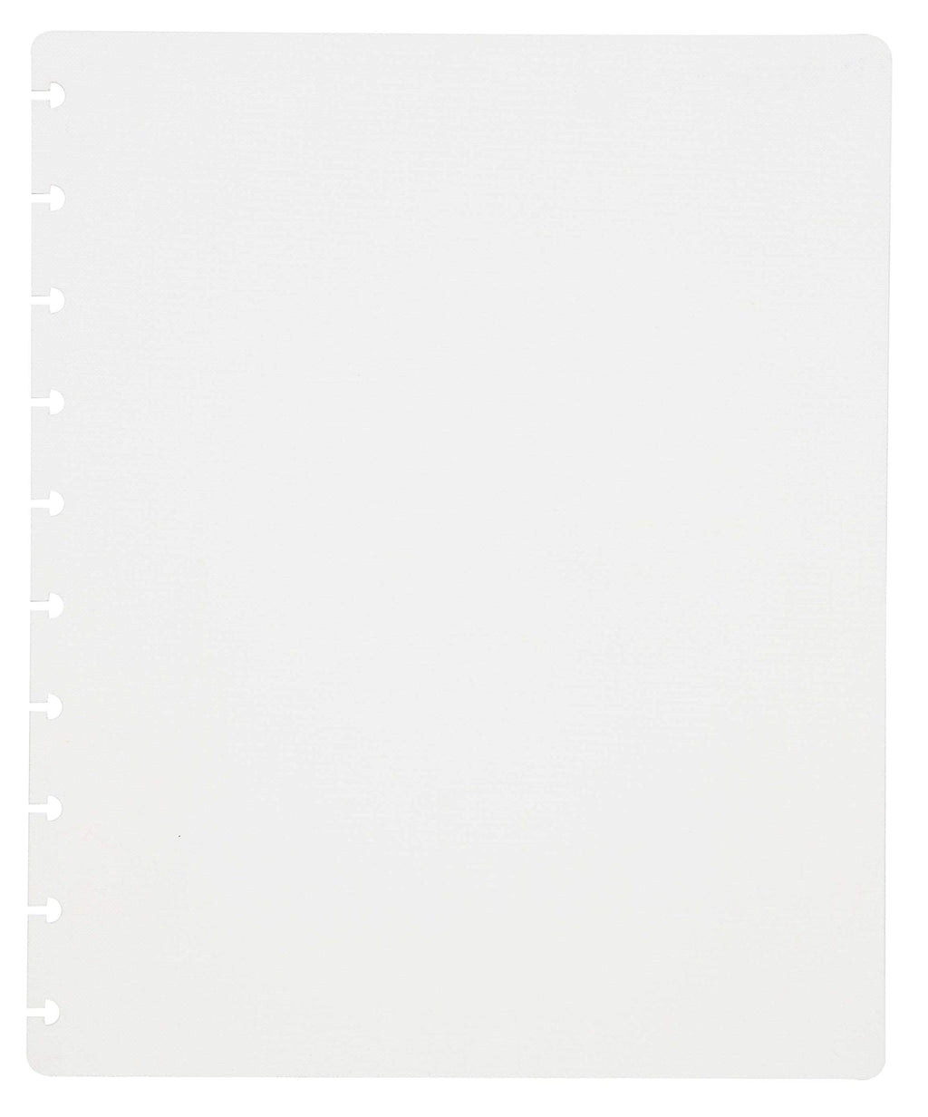 Talia Discbound Notebooks, Planner, Customizable, (White W/Turq Discs, Junior (5.5In X 8.5In))