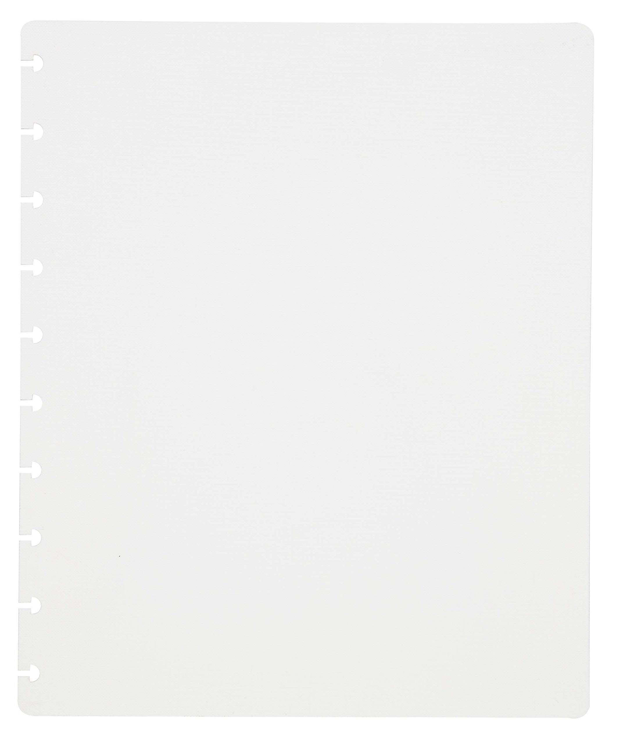 Talia Discbound Notebooks, Planner, Customizable, (White W/Turq Discs, Junior (5.5In X 8.5In))