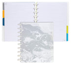 Talia Discbound Notebooks, Planner, Customizable, (Marble Flow Carrara, Midsize (7.5In X 9.75In))