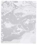 Talia Discbound Notebooks, Planner, Customizable, (Marble Flow Carrara, Junior (5.5In X 8.5In))