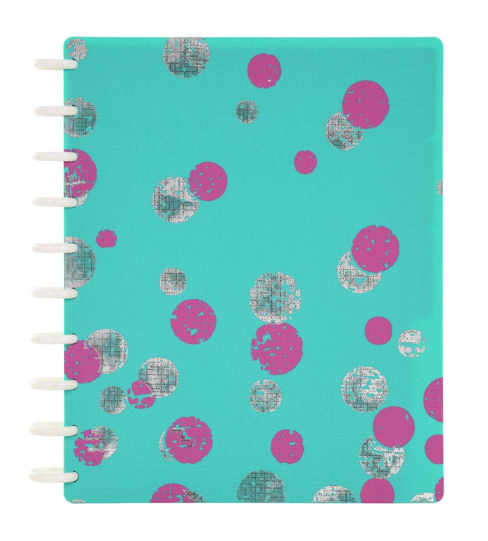Talia Discbound Notebooks, Planner, Customizable, (Xteal Bounce, Midsize (7.5In X 9.75In))