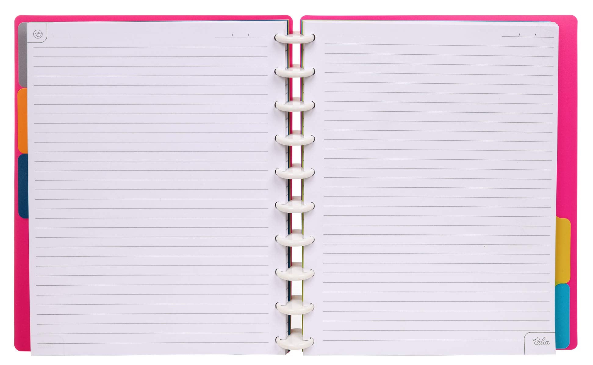 Talia Discbound Notebooks, Planner, Customizable, (90'S Pink, Midsize (7.5In X 9.75In))