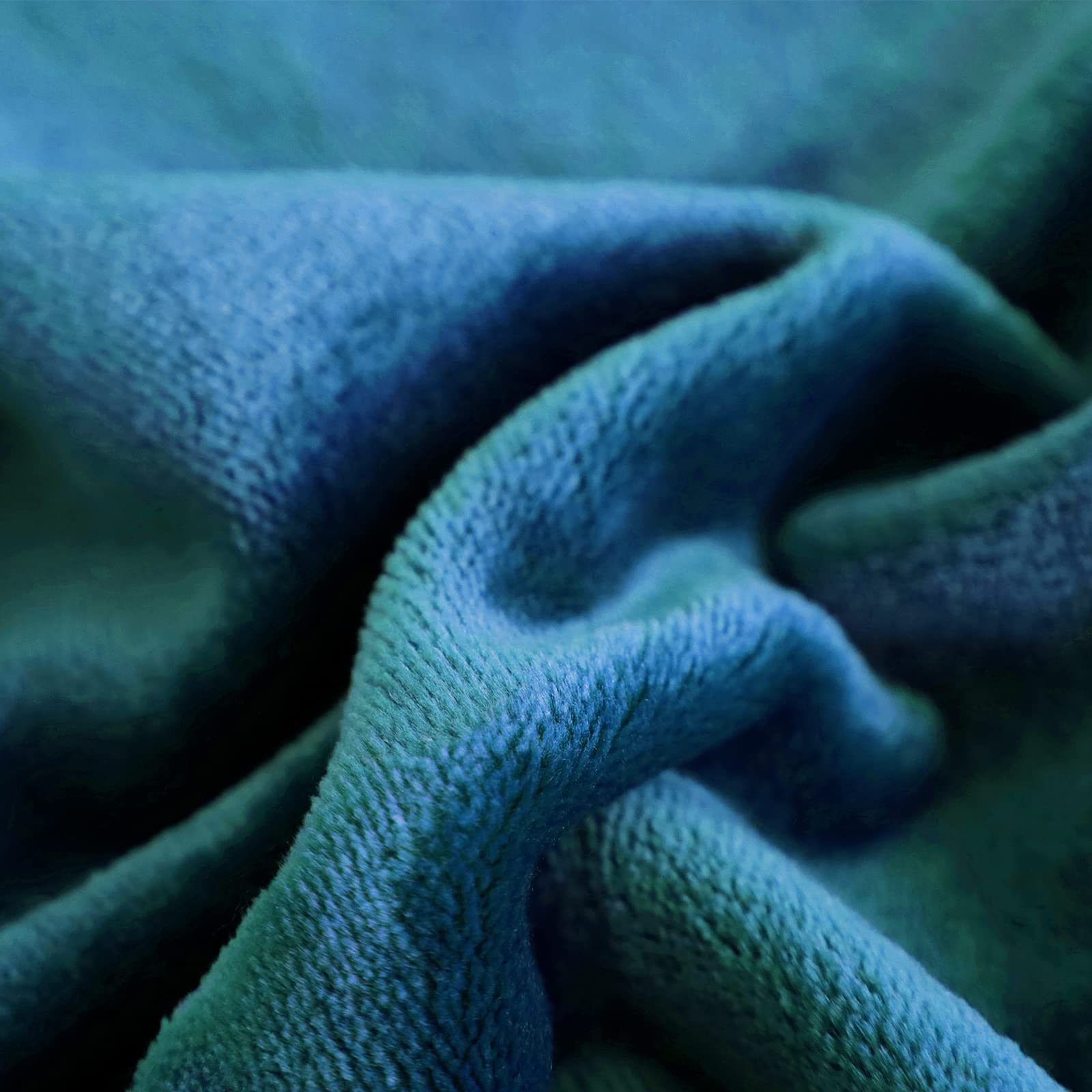 Sochow Flannel Fleece Blanket Twin Size, All Season Lightweight Super Soft Cozy Blanket For Bed Or Couch, Blue Coral, 60'' X 80'